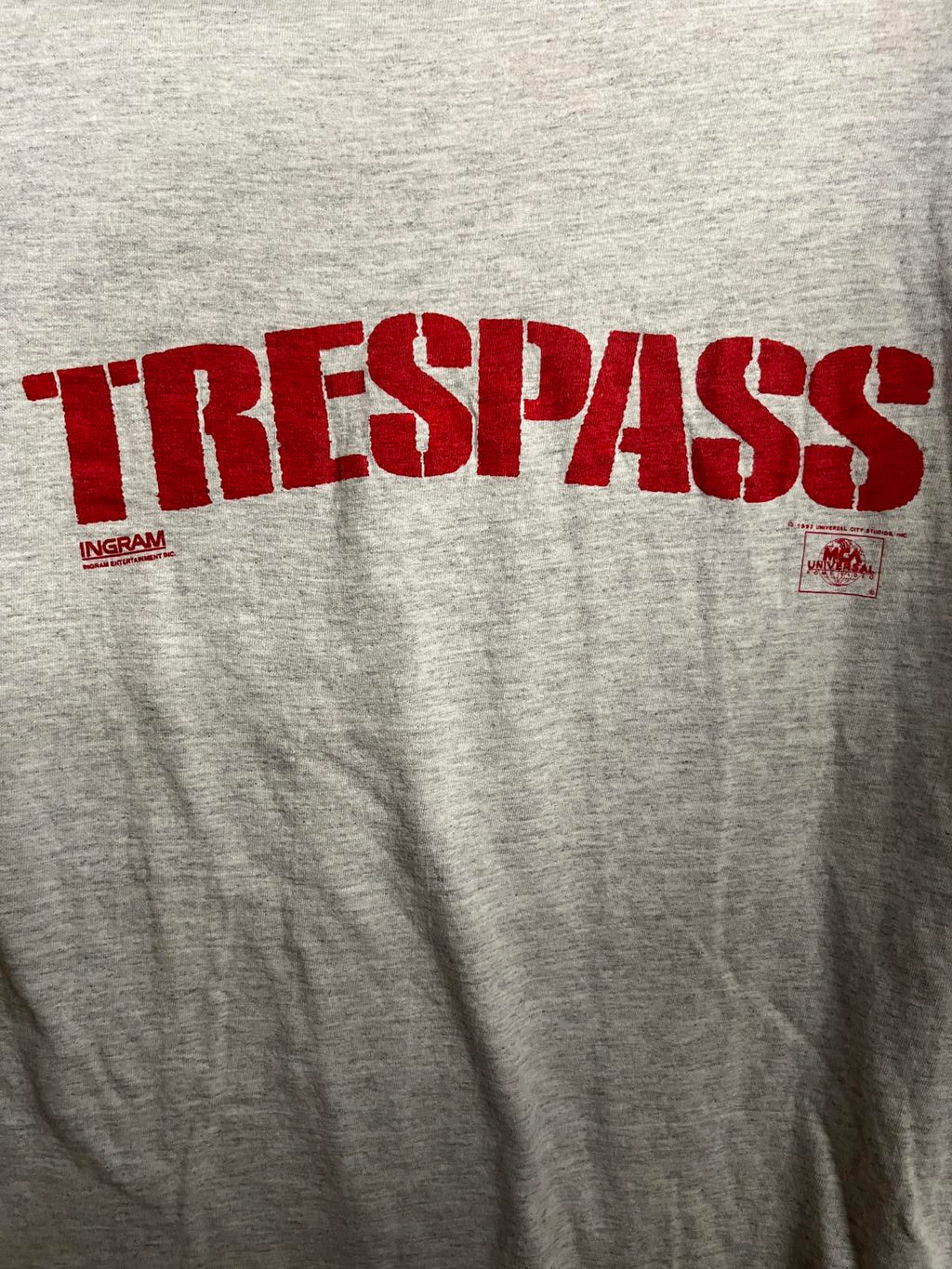 VTG Trespass Movie 1992 Film T-shirt Ice Cube / Ice-T Tee XL