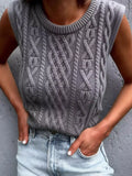 Cable Knit Sweater Vest