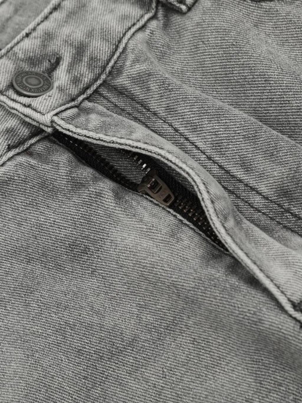 Men's High-Rise Wide Leg Washed Jeans