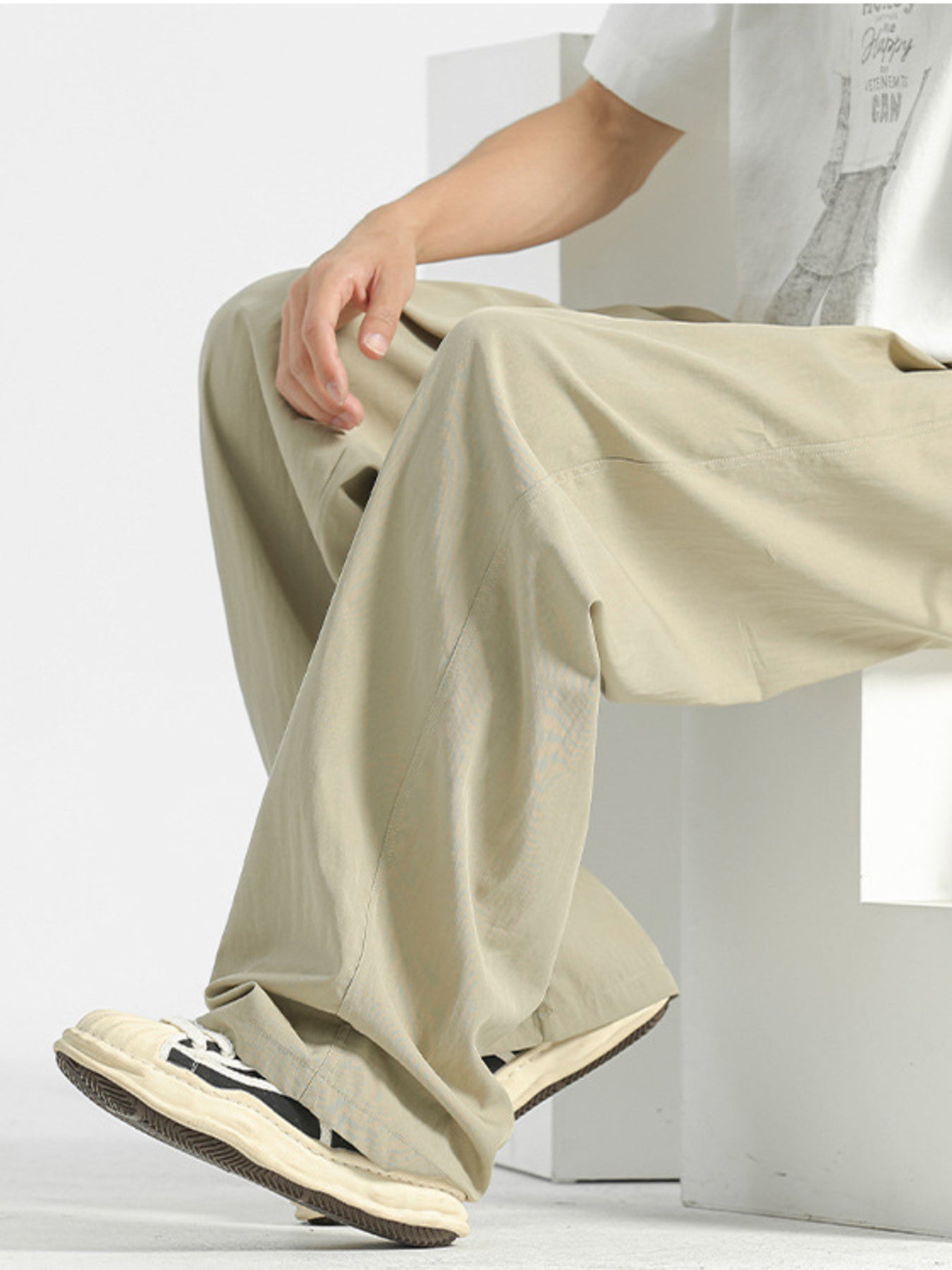 Men's Plus Size Loose Fit Drawstring Casual Pants