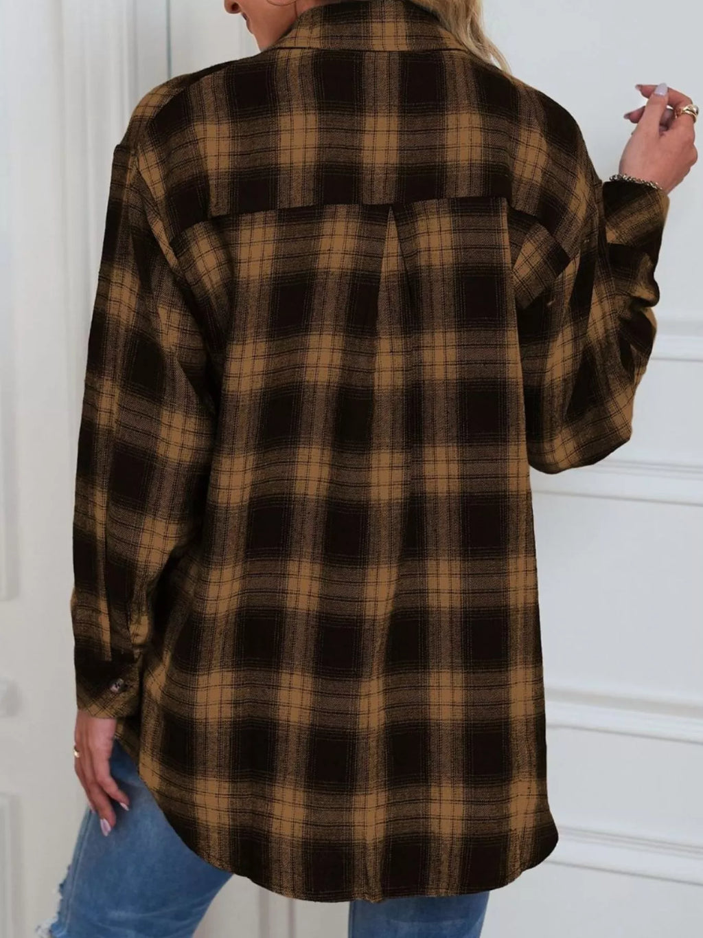 Casual Plaid Button Up Shirt