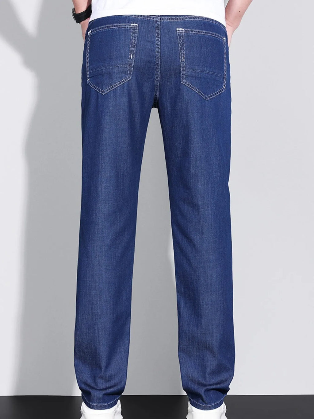Men's Washed Straight Fit Jeans