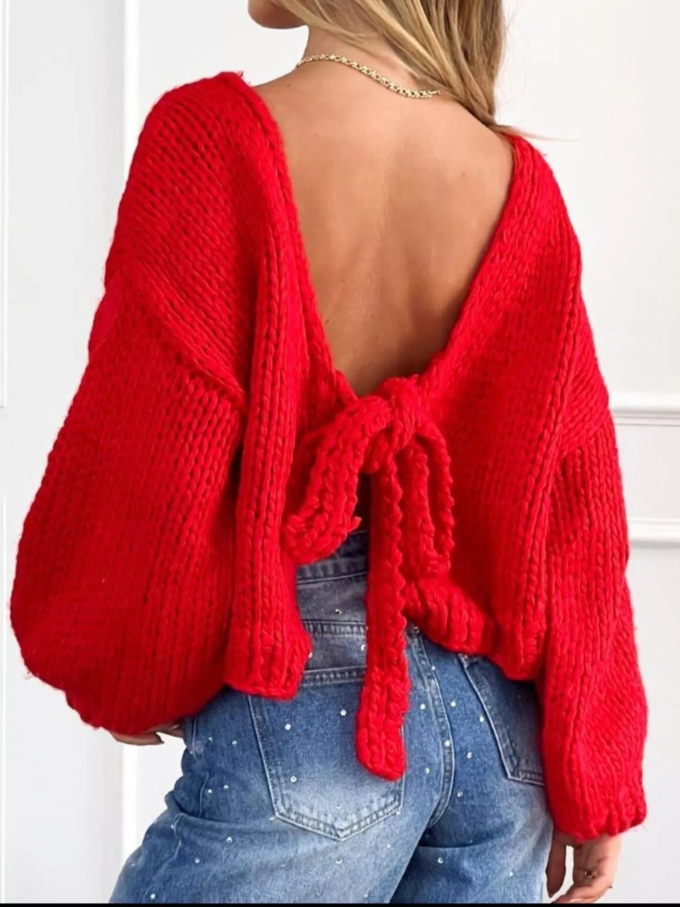 Chunky Knit Tie-Front Cardigan