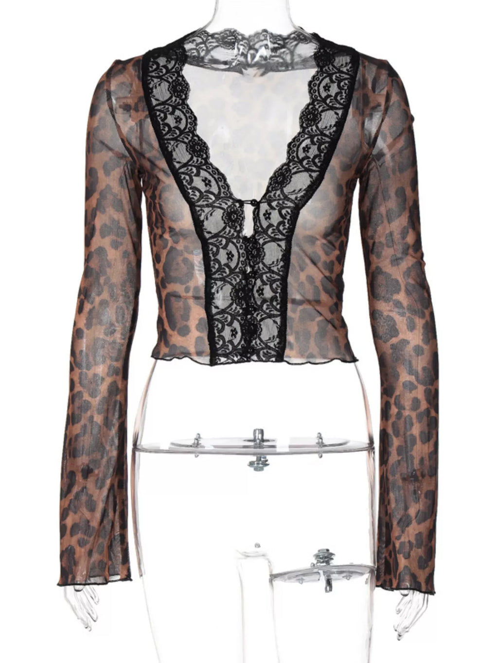 Lace Detail Long Sleeve Top