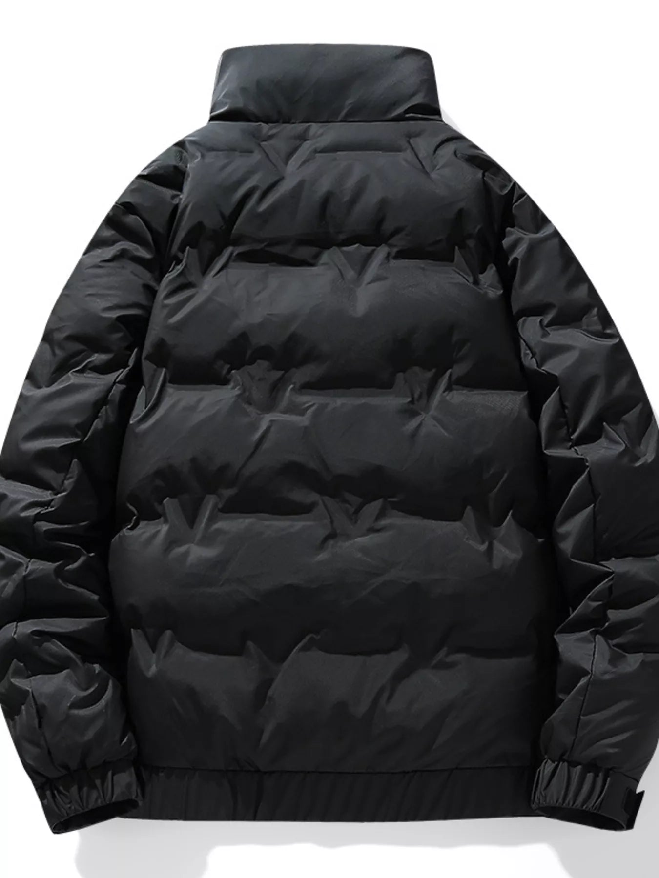 Men's Plus Size Stand Collar Puffer Jacket