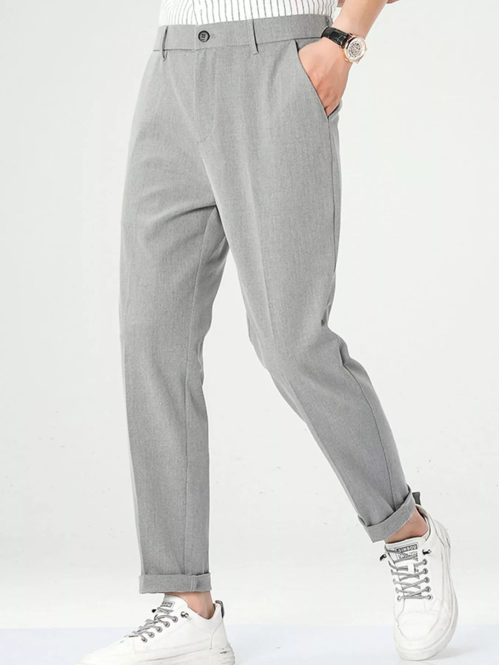 Men's Loose Fit Straight Leg Pants