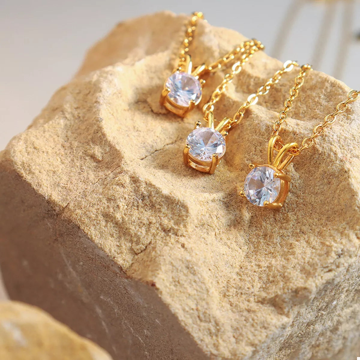 18K Gold-Plated Pendant Necklace