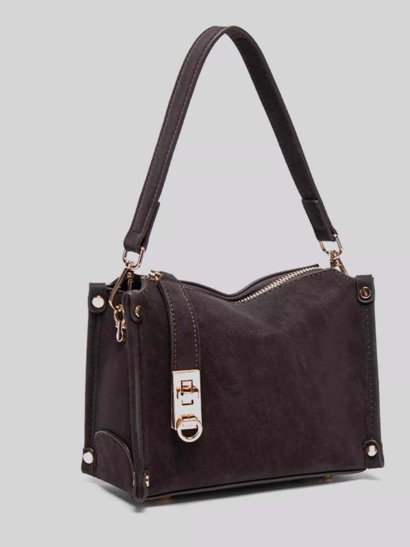 PU Leather Crossbody Bag with Adjustable Strap