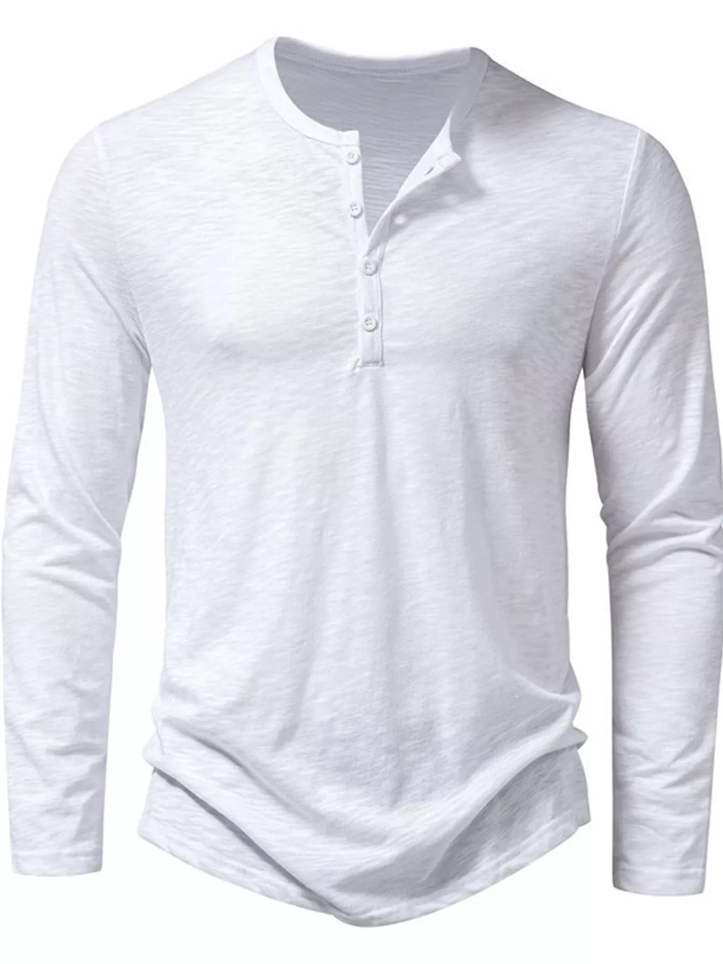 Men's Long Sleeve Henley T-Shirt