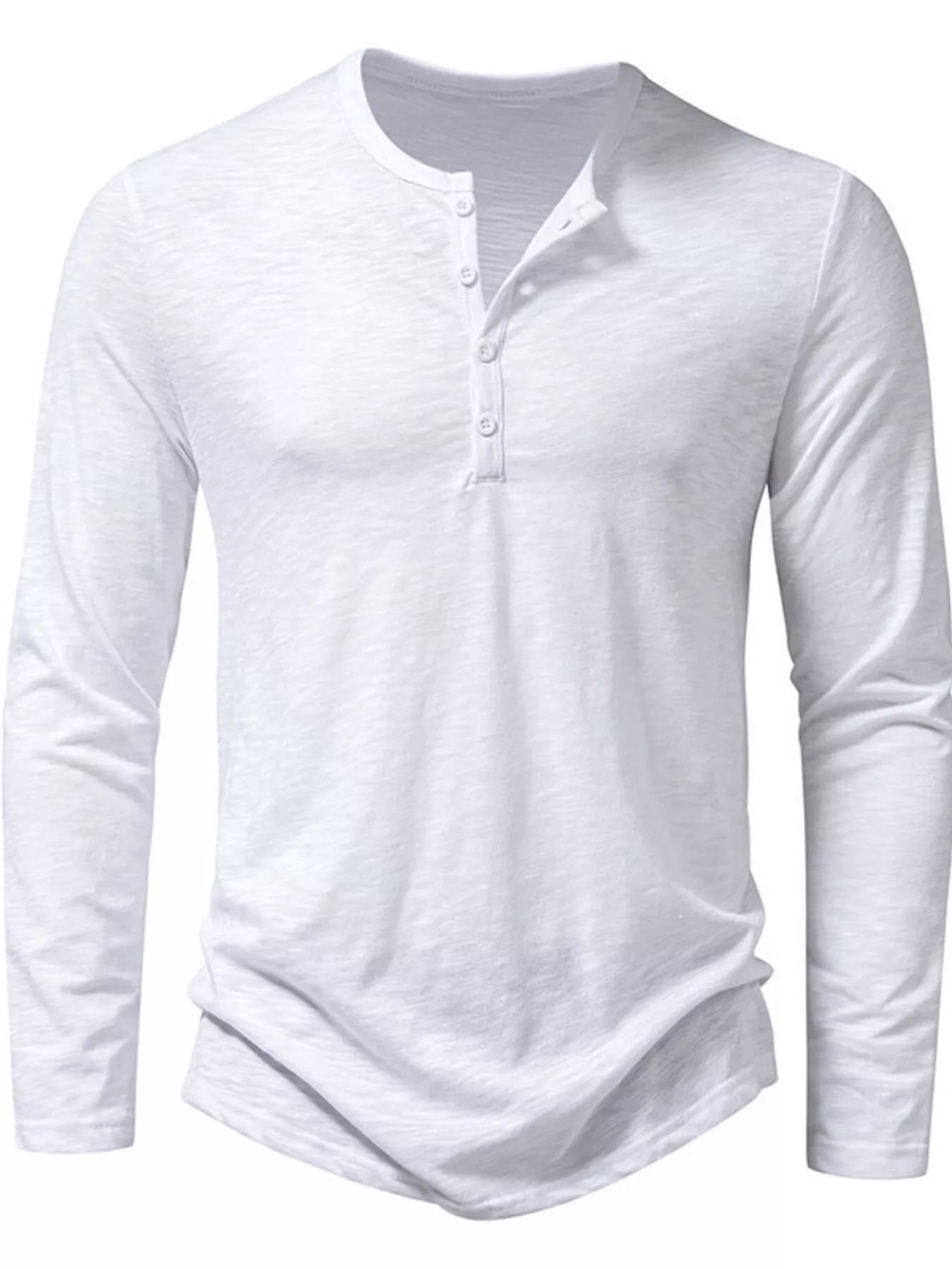 Men's Long Sleeve Henley T-Shirt
