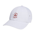 adidas Originals Womens Union Relaxed Fit Adjustable Strapback Cap White/Magic Earth Red One Size