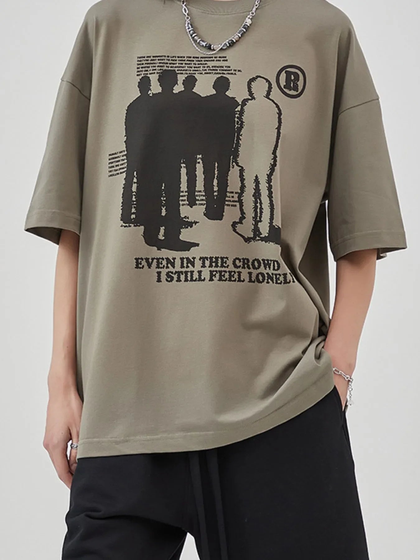 Men's Graphic Round Neck Short Sleeve T-Shirt