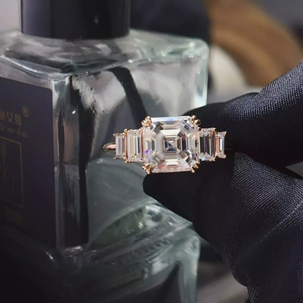 3 Carat Moissanite 925 Sterling Silver Ring
