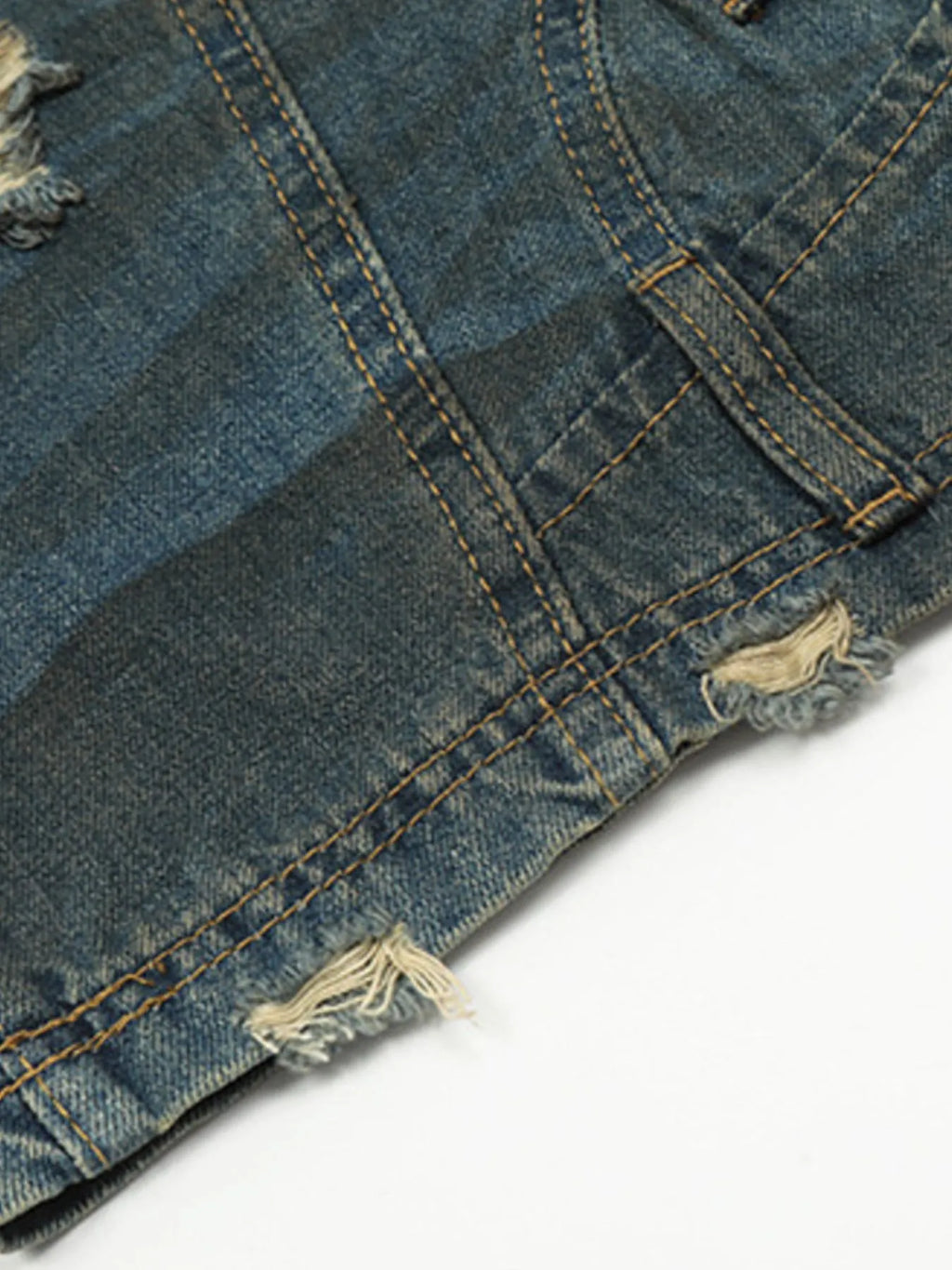 Men's Distressed Wide Leg Jeans