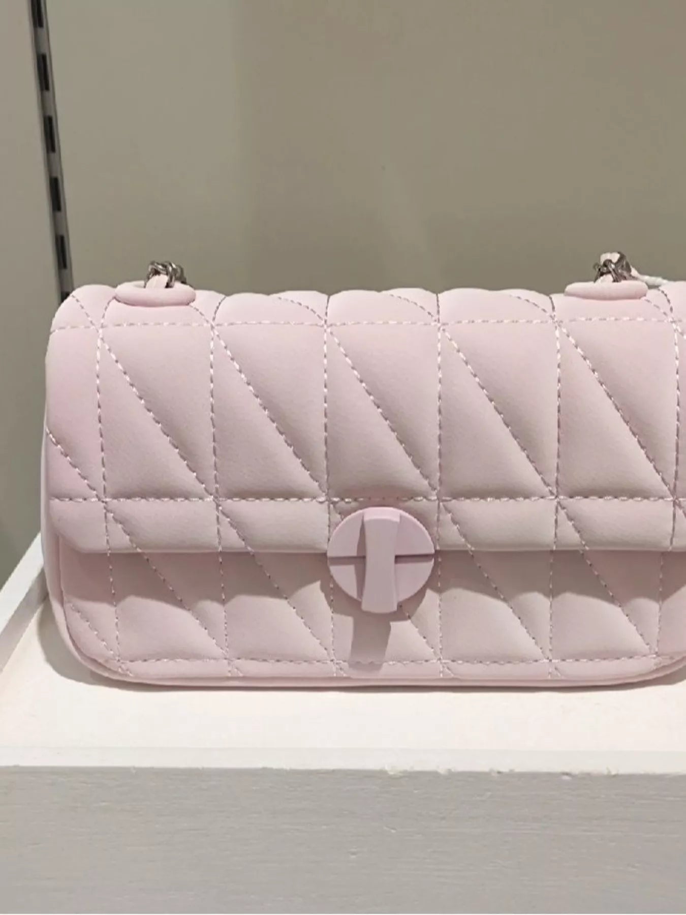 Quilted Flap Chain Crossbody Bag