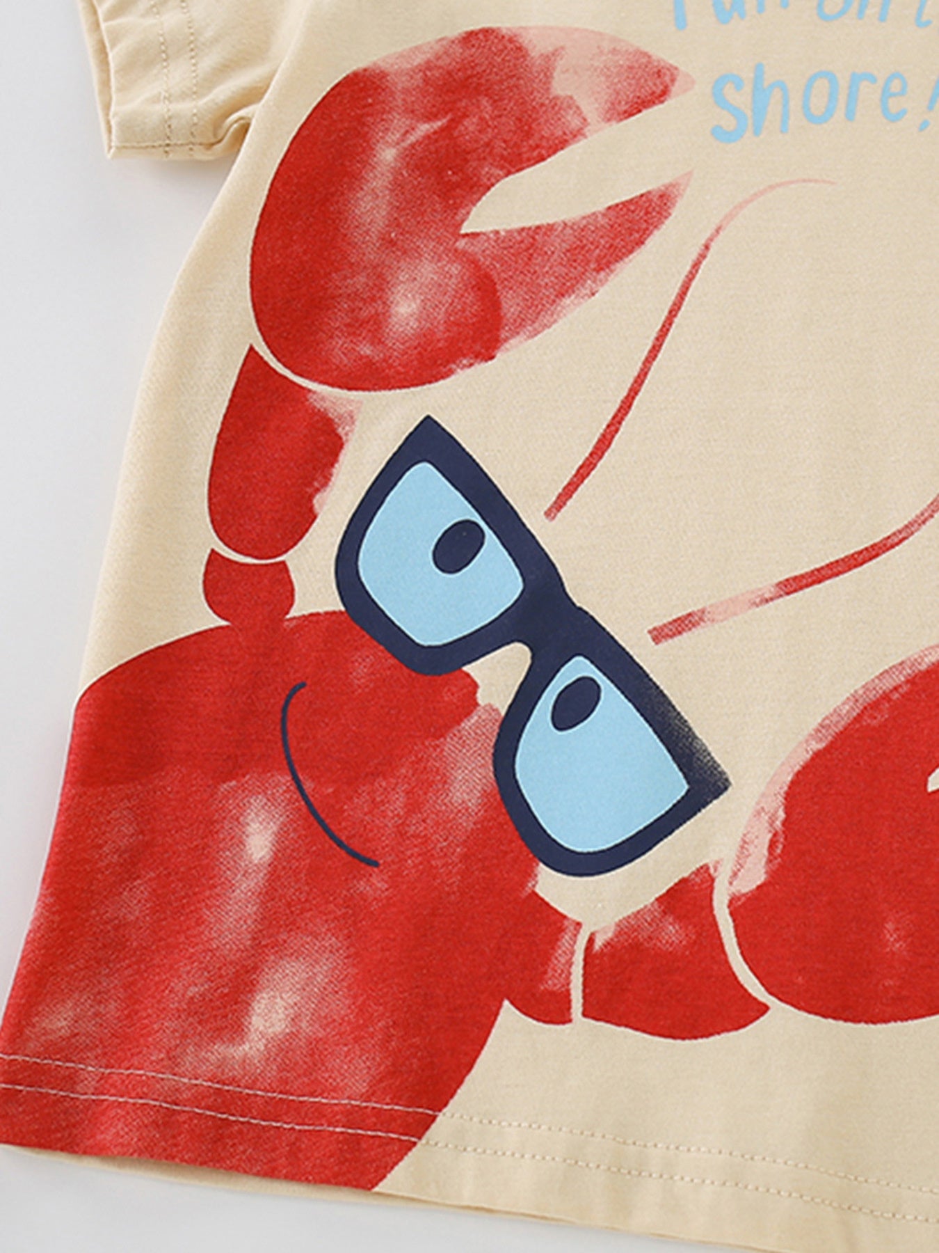 Children's Lobster Graphic Round Neck Tee