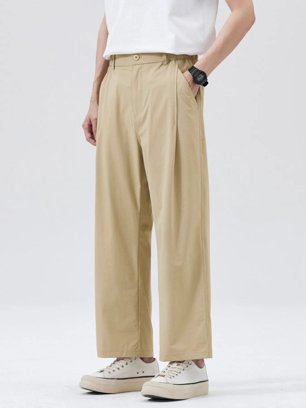Men's Full Size Wide Leg Pants Plus Size