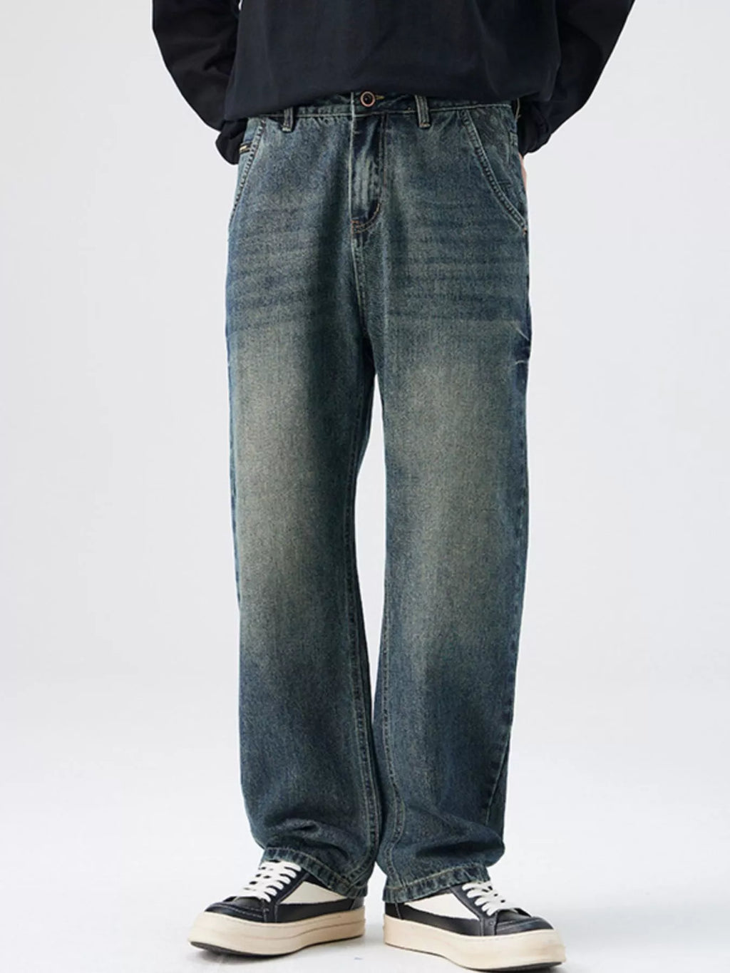 Men's Washed Relaxed Fit Jeans