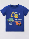 Children's Construction Truck Graphic T-Shirt