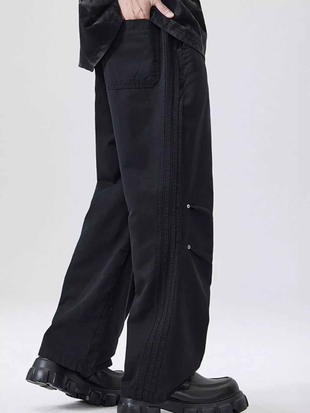 Men's Full Size Wide Leg Drawstring Pants Plus Size