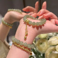 18K Gold-Plated Bead Bracelet