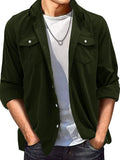 Men's Casual Corduroy Button Down Shacket