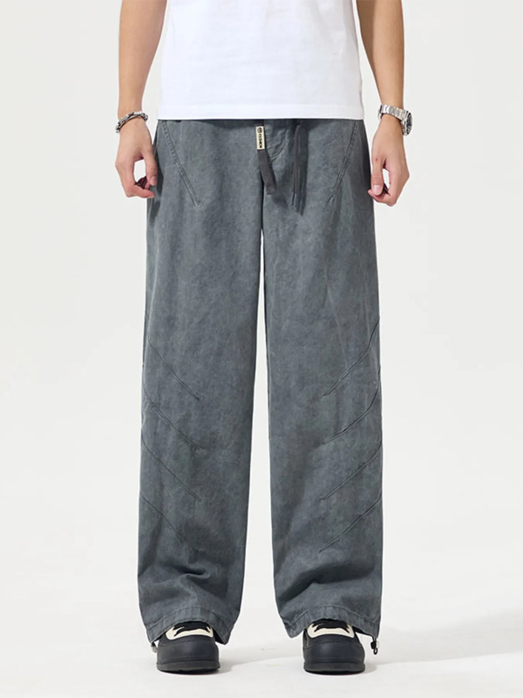 Men's Full Size Wide Leg Pants Plus Size