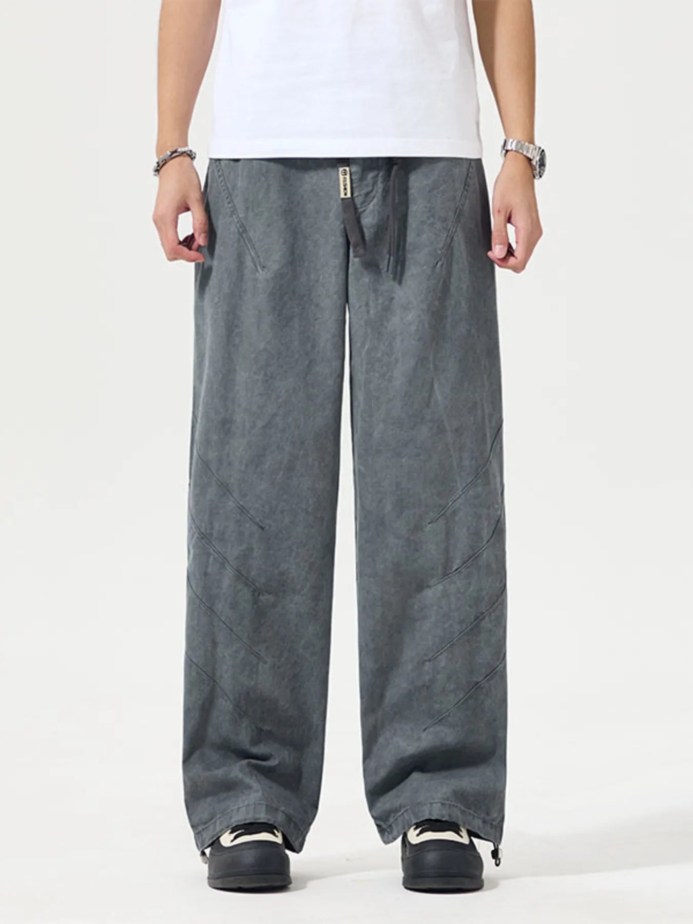 Men's Full Size Wide Leg Pants Plus Size