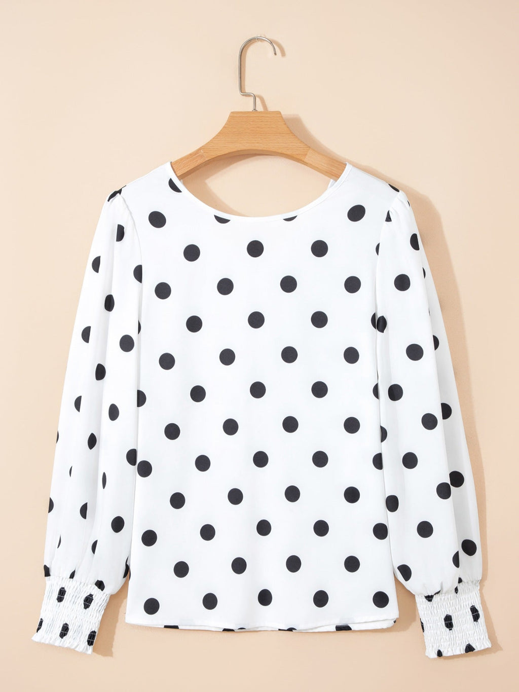 Polka Dot Long Sleeve Blouse