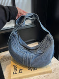 Denim Adjustable Strap Crossbody Bag