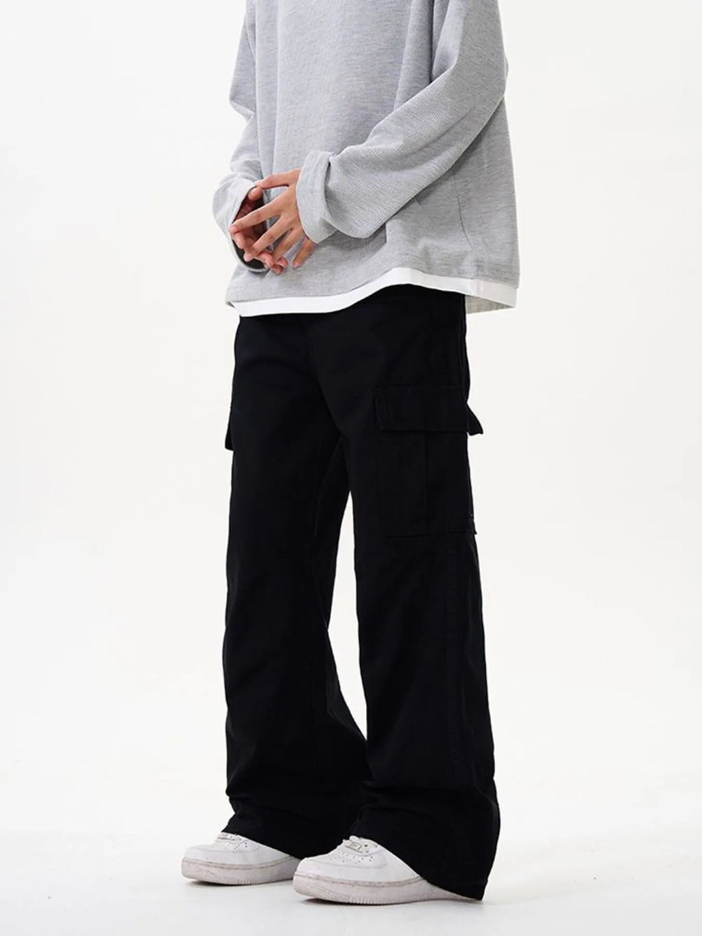 Men's Wide Leg Cargo Pants