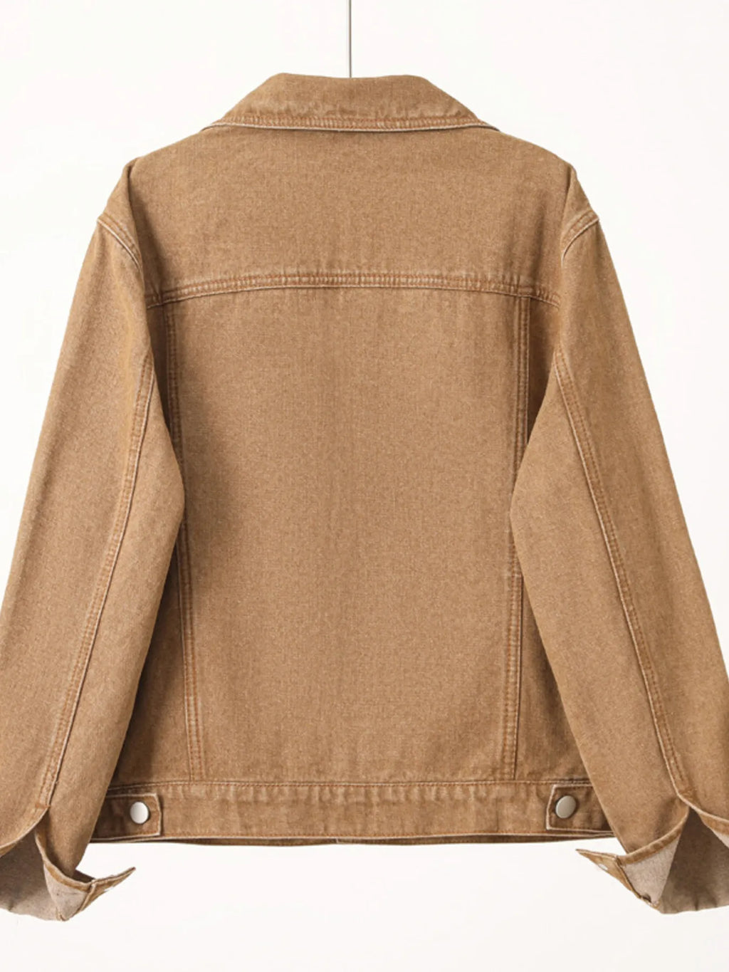 Button Up Long Sleeve Denim Jacket