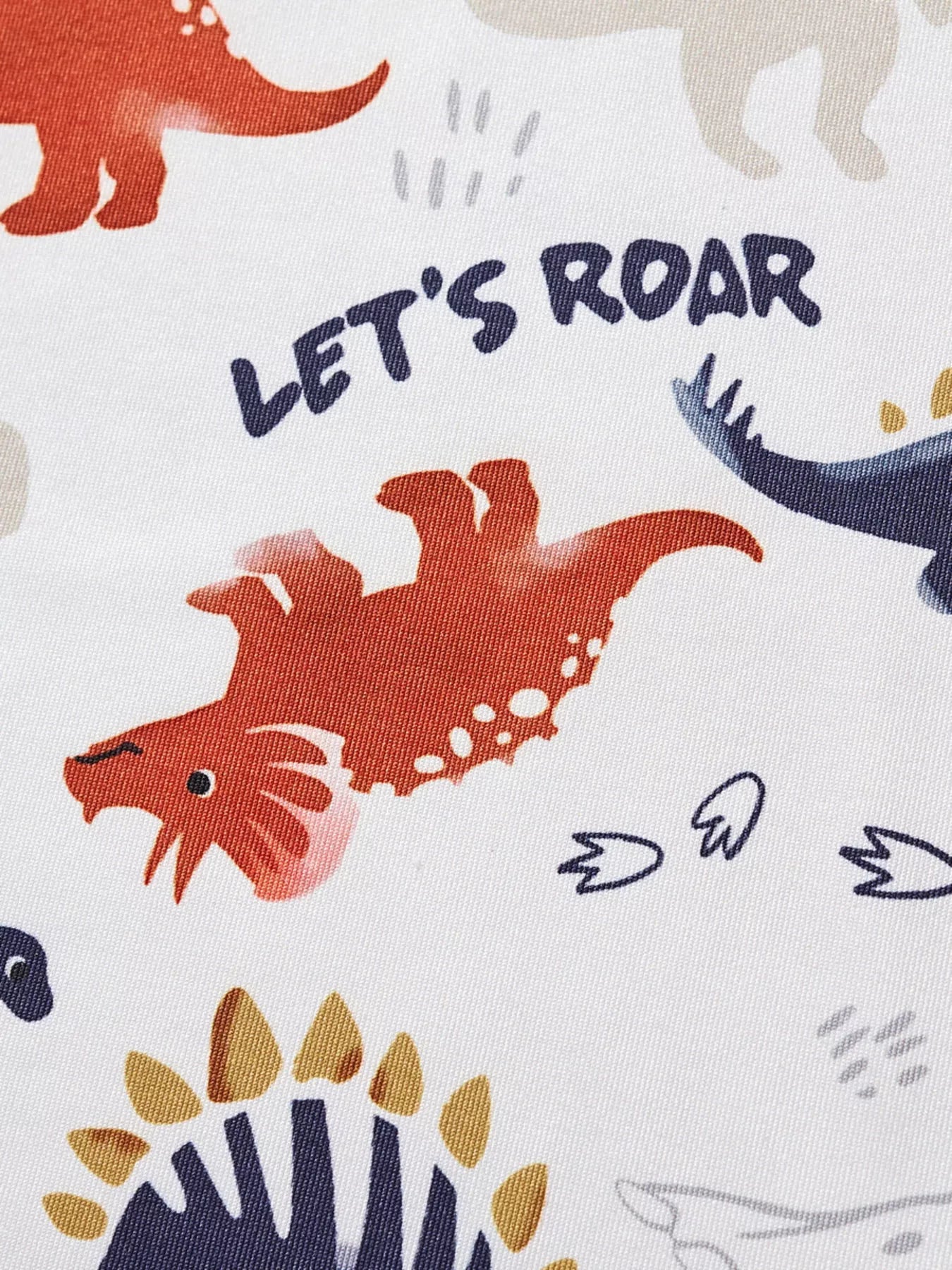 Children's Dinosaur Print Short Sleeve T-Shirt and Shorts Set