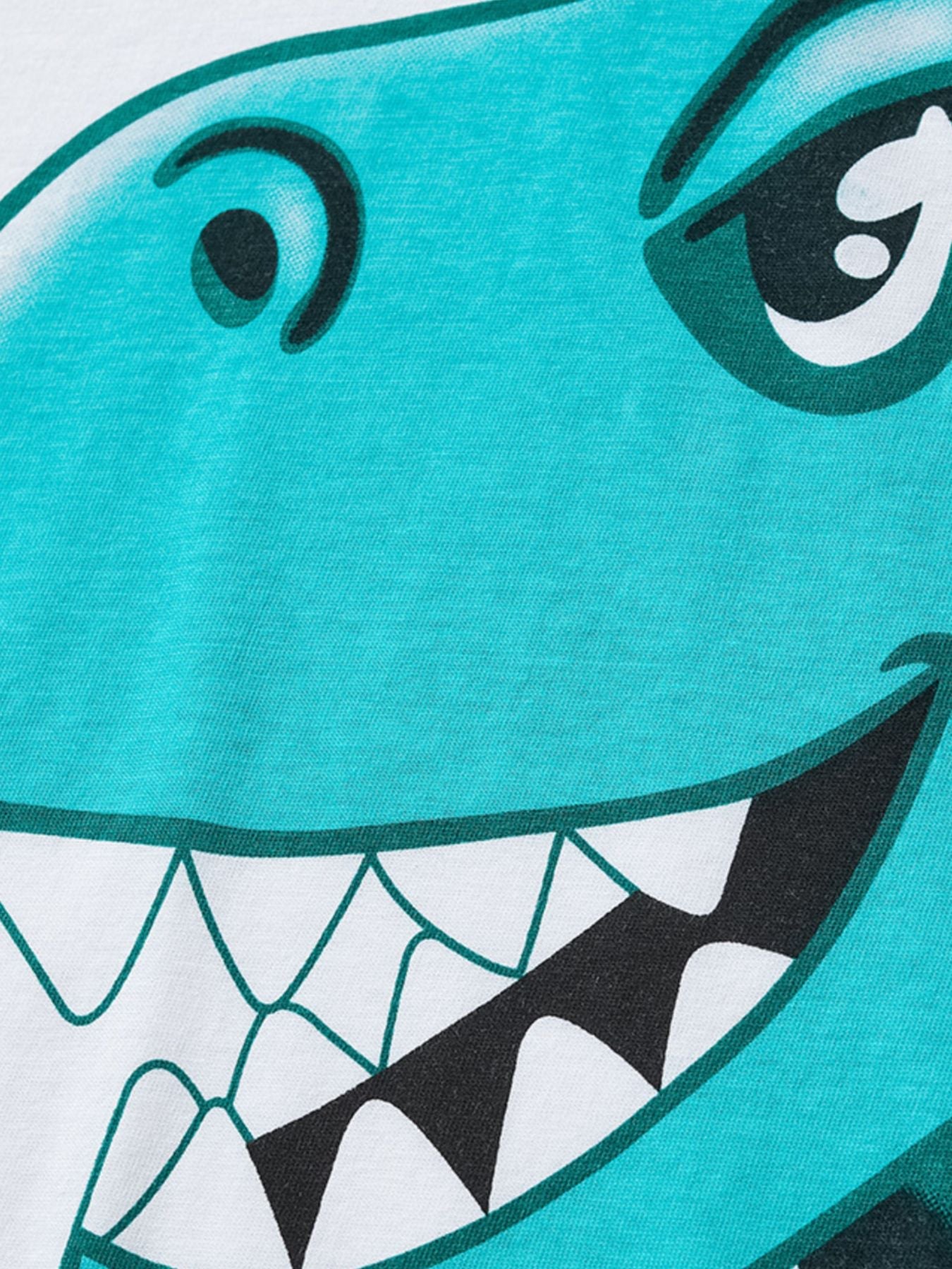 Children's Dinosaur Round Neck Tee and Shorts Set