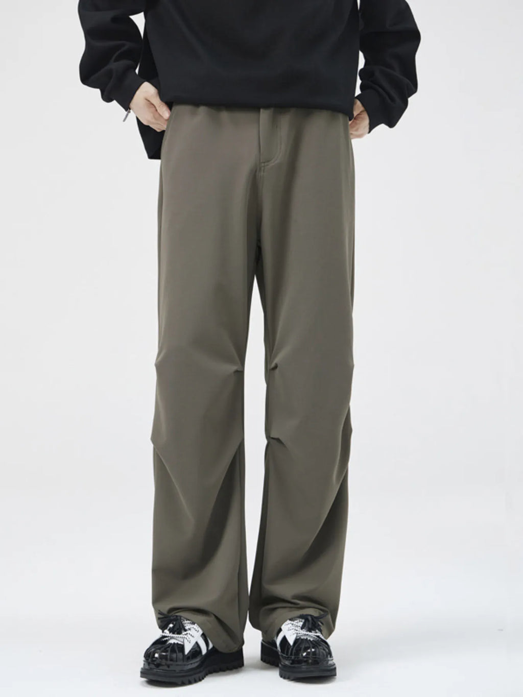 Men's Full Size Wide Leg Relaxed Fit Pants Plus Size