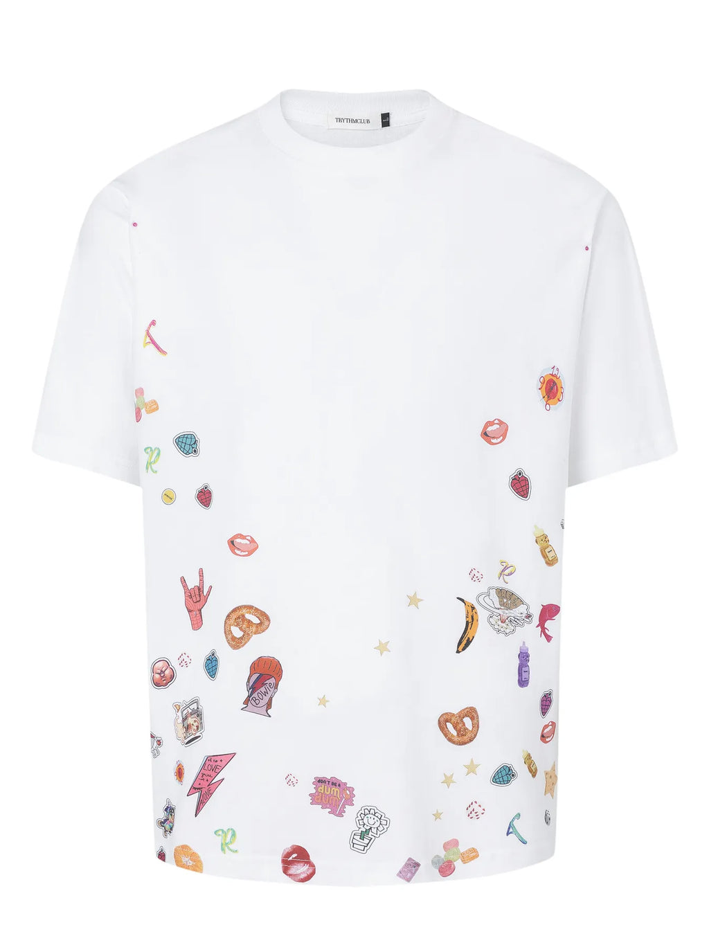 Men's Cosmic Candy Dreams Print Round Neck T-Shirt