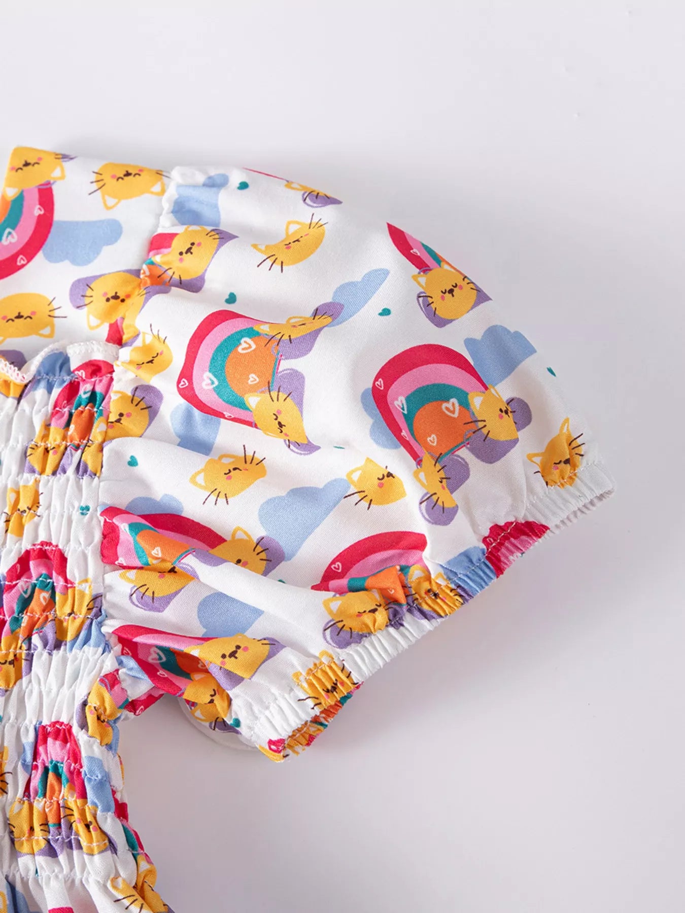 Children's Smocked Puff Sleeve Dress