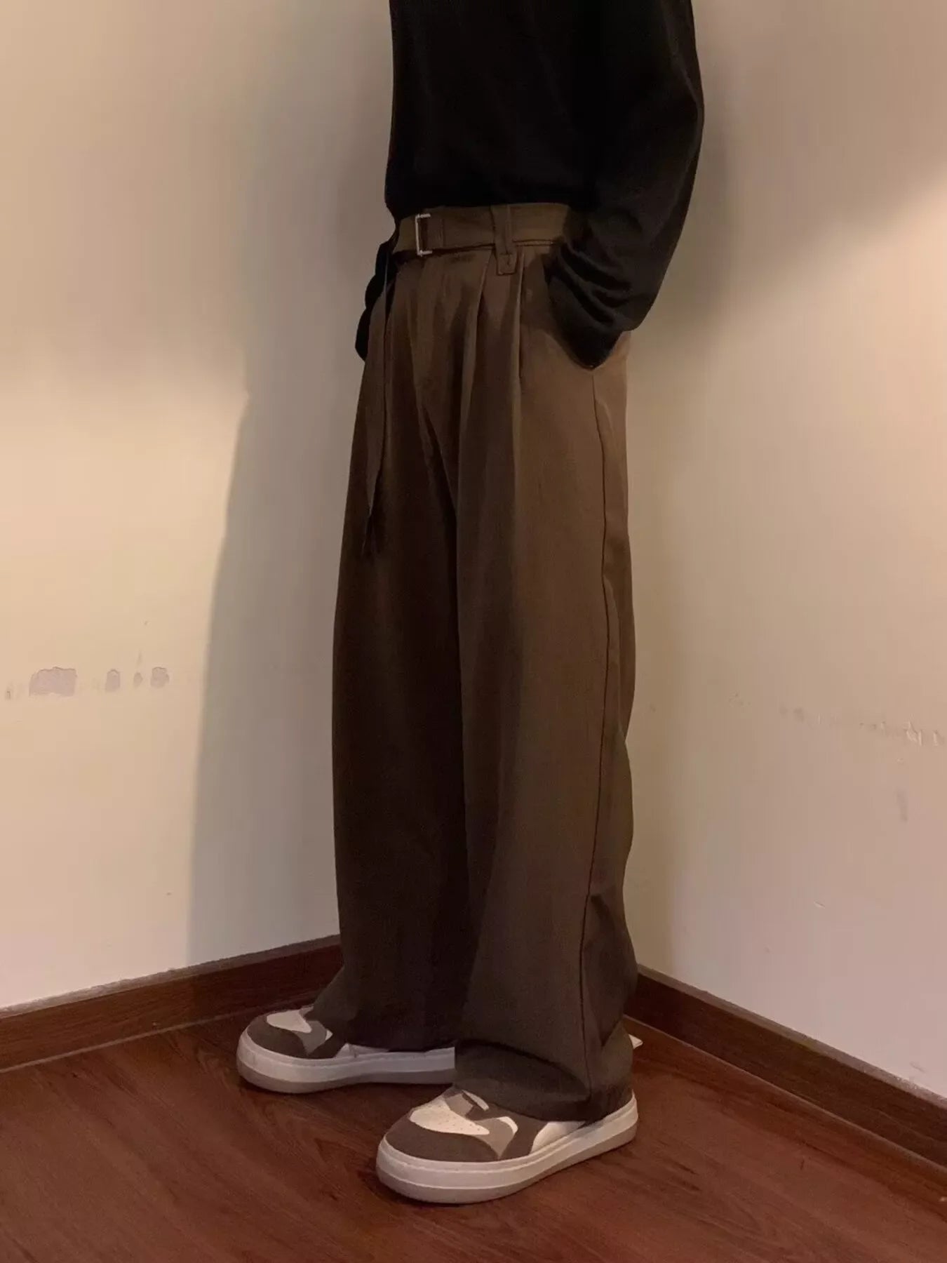 Men's Plus Size Wide Leg Pants