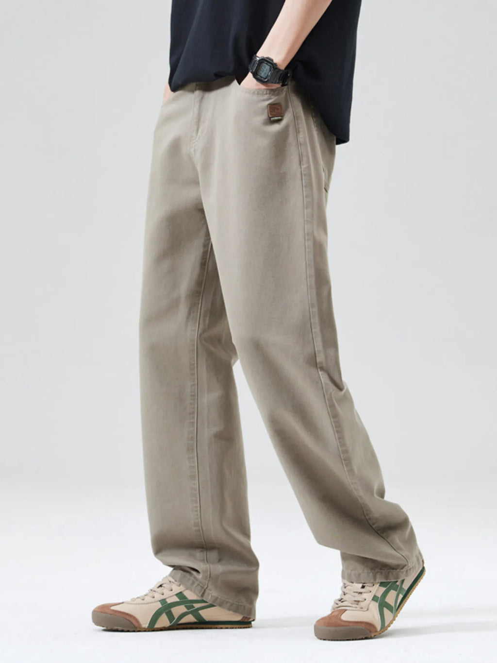 Men's Full Size Wide Leg Pants Plus Size