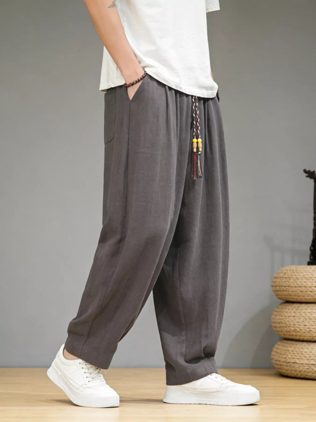 Men's Plus Size Loose Fit Casual Pants