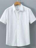 Men's Plus Size Short Sleeve Casual Shirt