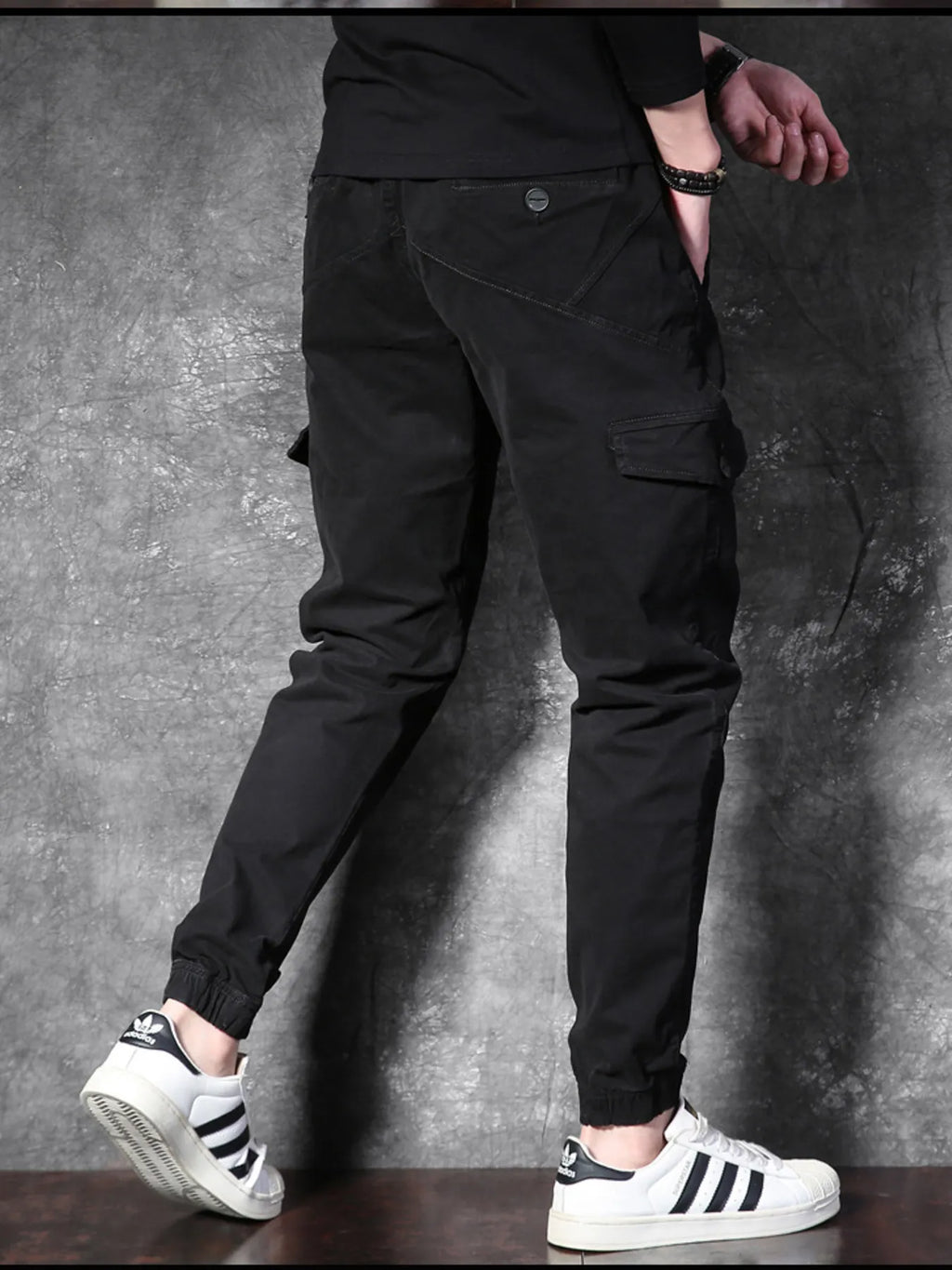 Men's Cargo Pants with Drawstring