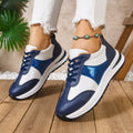 Round Toe Lace Up Sneakers