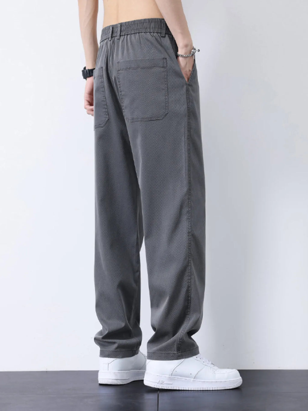 Men's Plus Size Casual Straight-Leg Pants