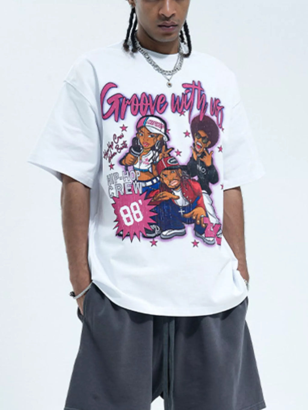 Men's Graphic Round Neck Half Sleeve T-Shirt