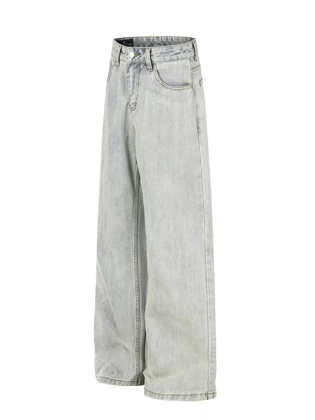 Men's Washed Wide Leg Jeans