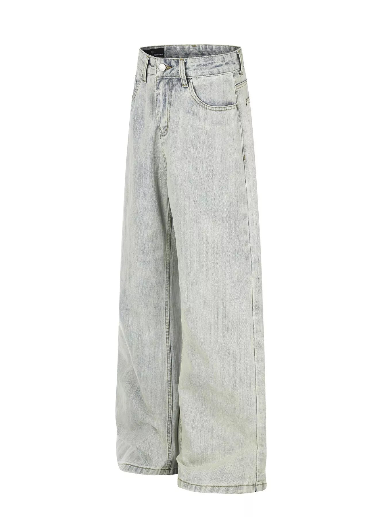 Men's Washed Wide Leg Jeans