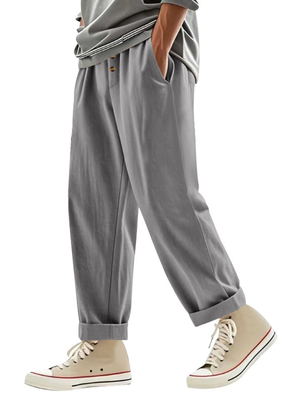 Men's Full Size Drawstring Loose Fit Pants Plus Size