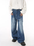 Men's Vintage Wash Wide Leg Jeans