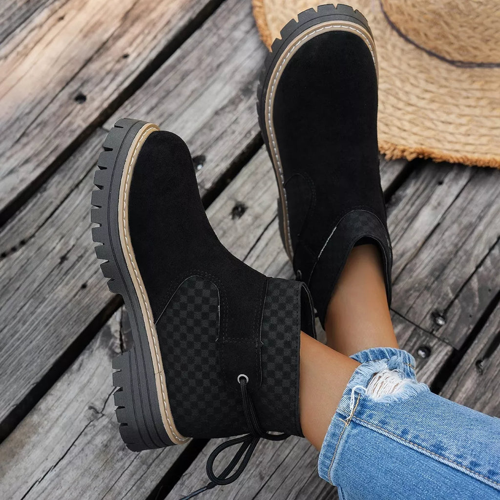 Block Heel Ankle Boots
